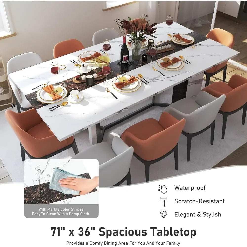 Large Luxurious Dining Table for 4,5,6,7,8 People