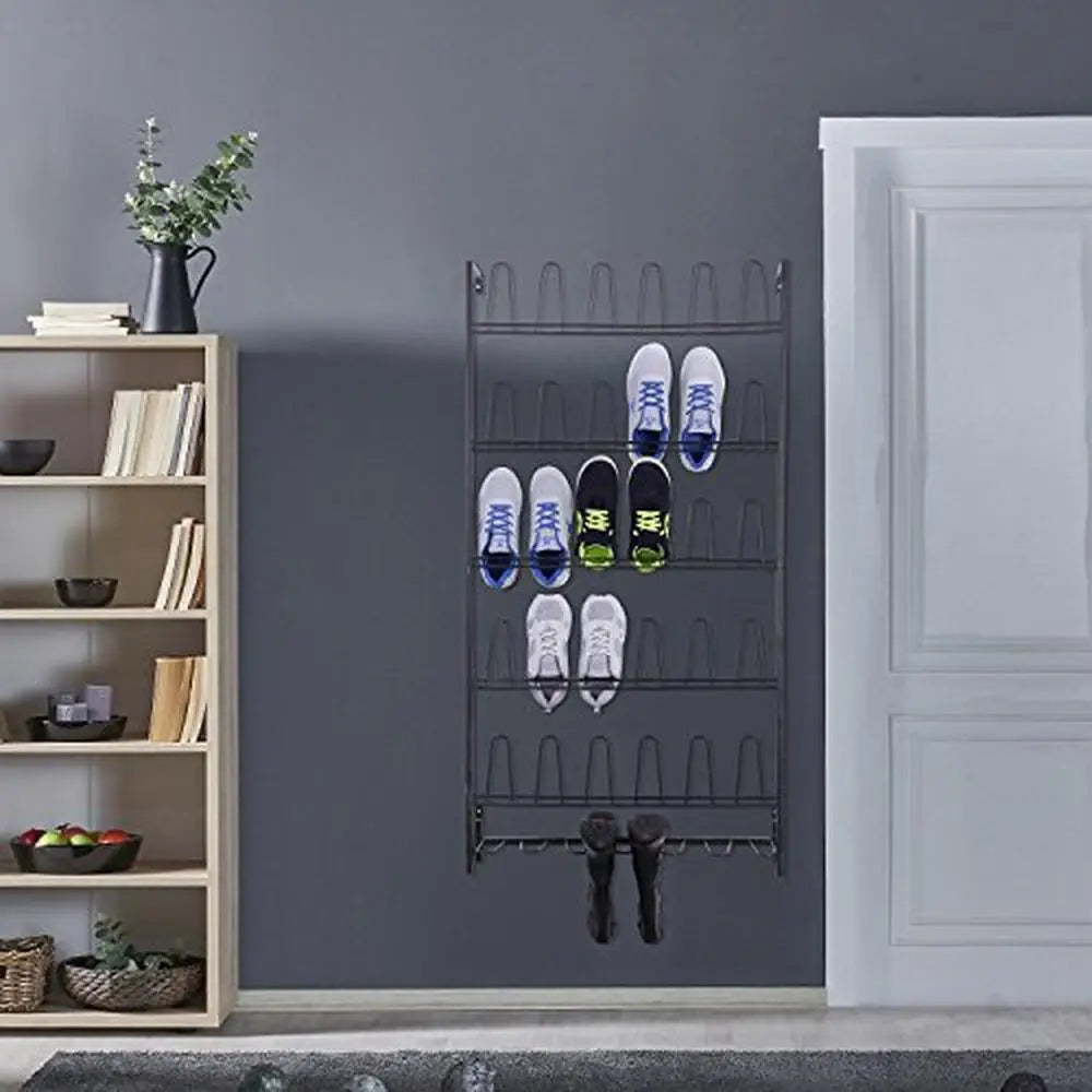 Metal Shoe Rack Mounted Organizer