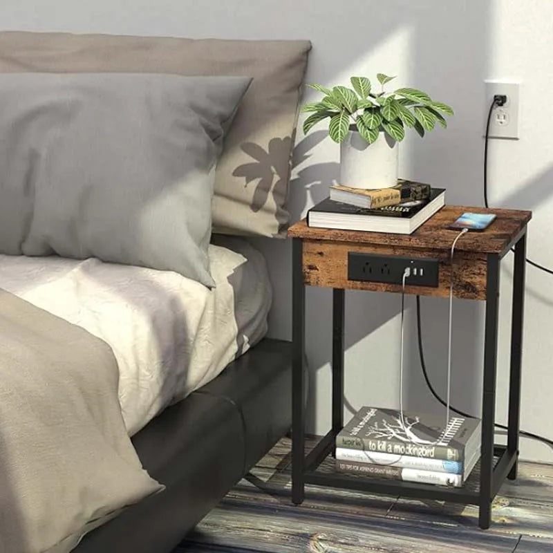 Nightstand With Charging Station