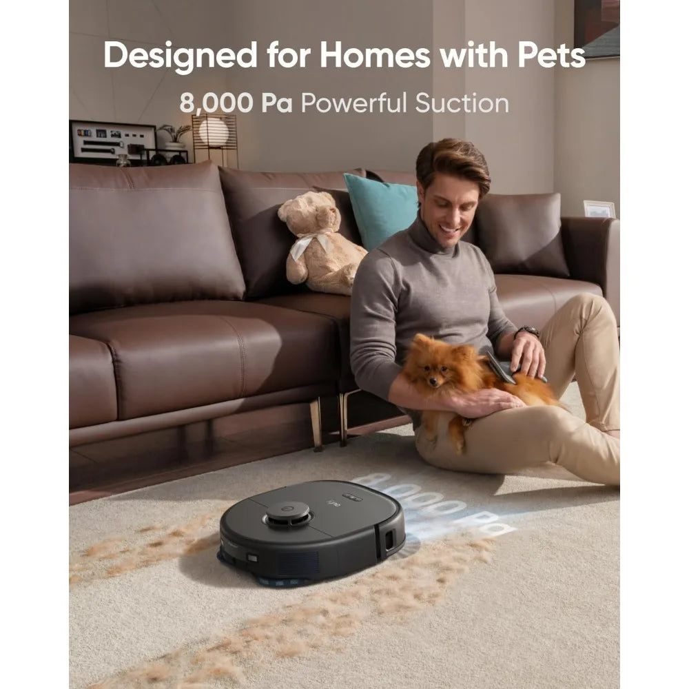 Robot Vacuum, Mop with 8,000 Pa Suction