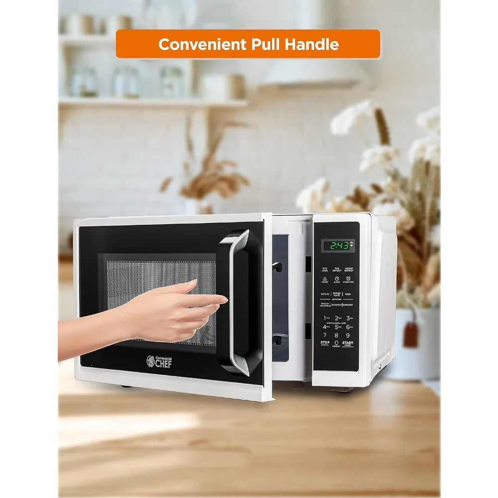 0.9 Cubic Foot Small Microwave with Grip Handle