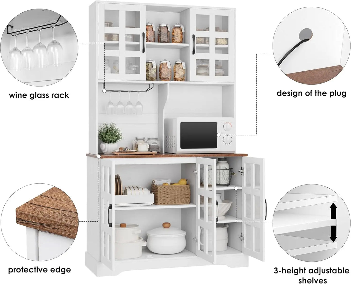 Kitchen Pantry Storage Cabinet