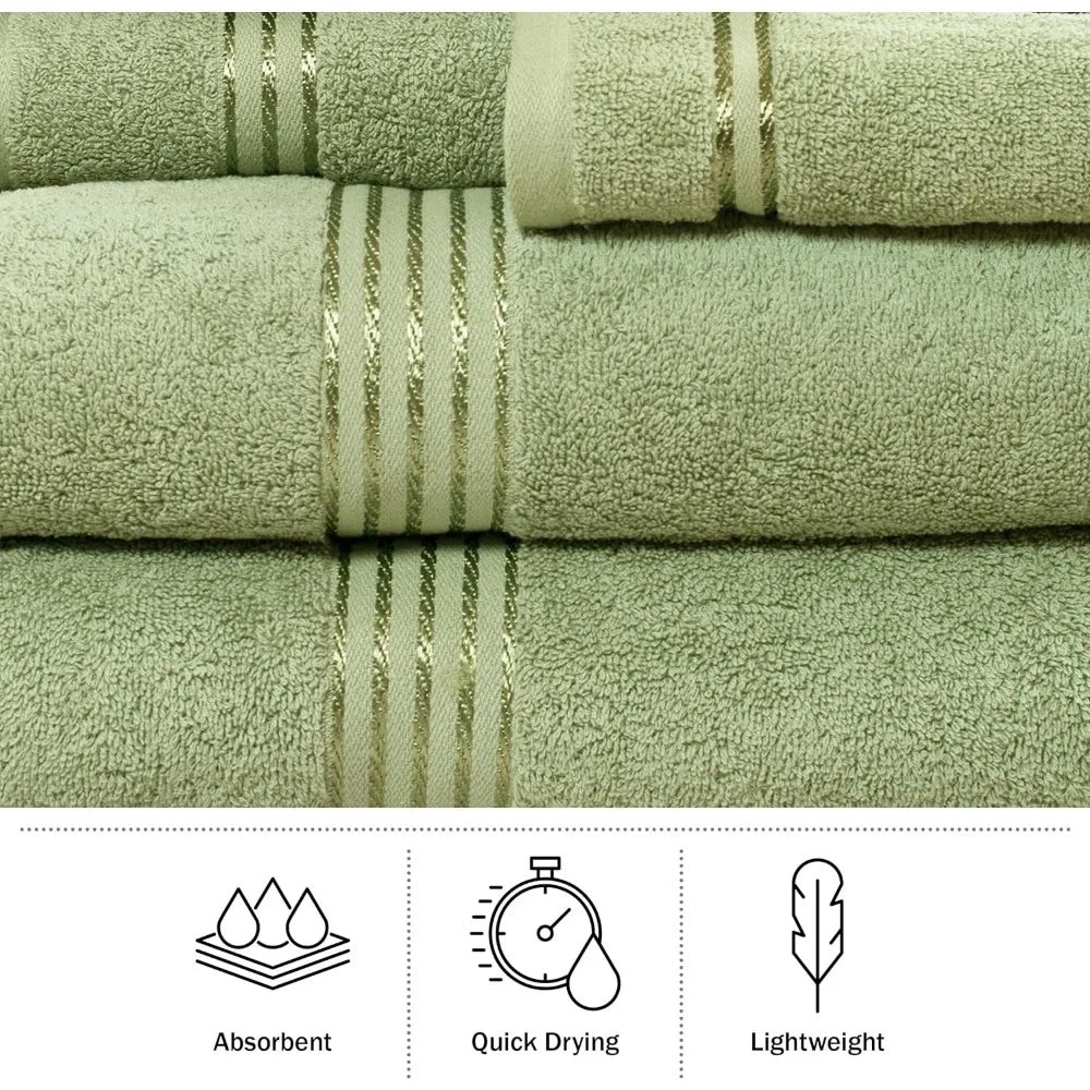 18PC Towel Set Accessories