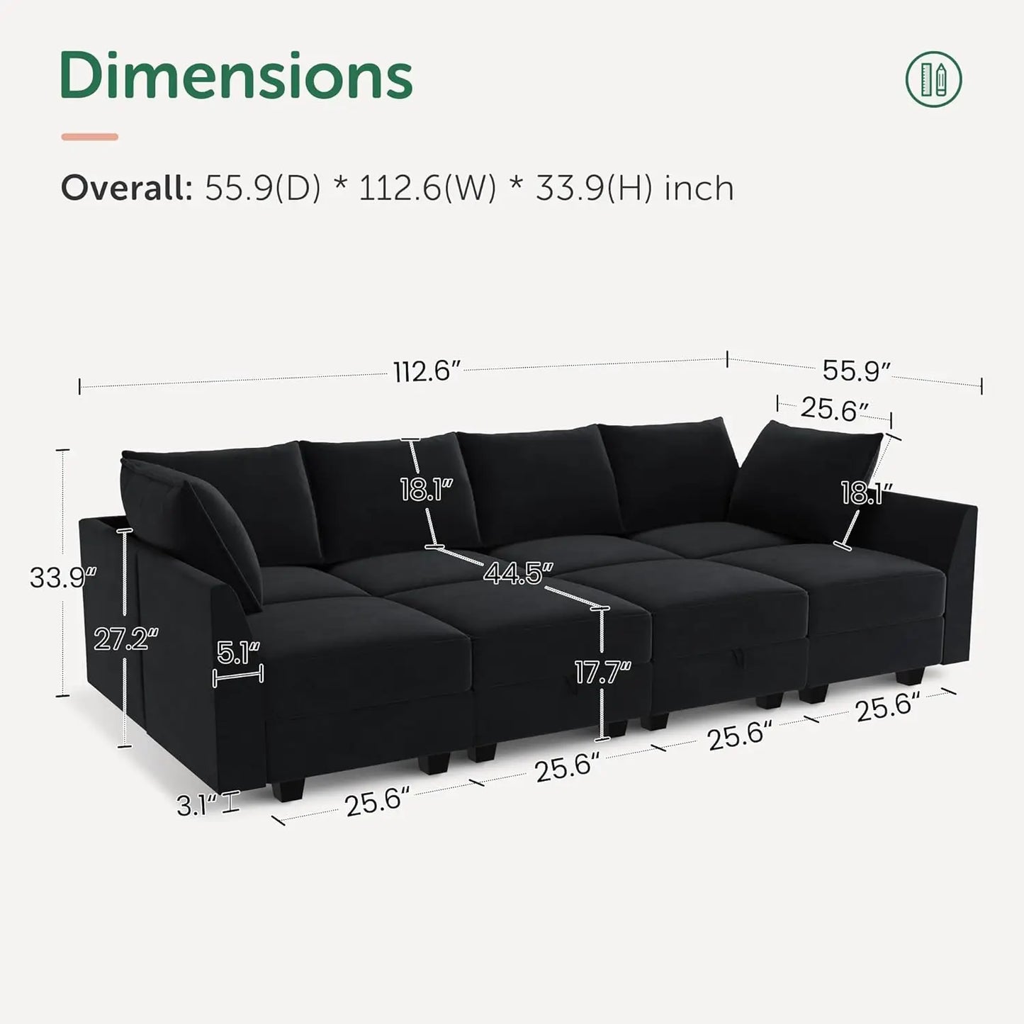 Modular Sectional Sleeper Sofa