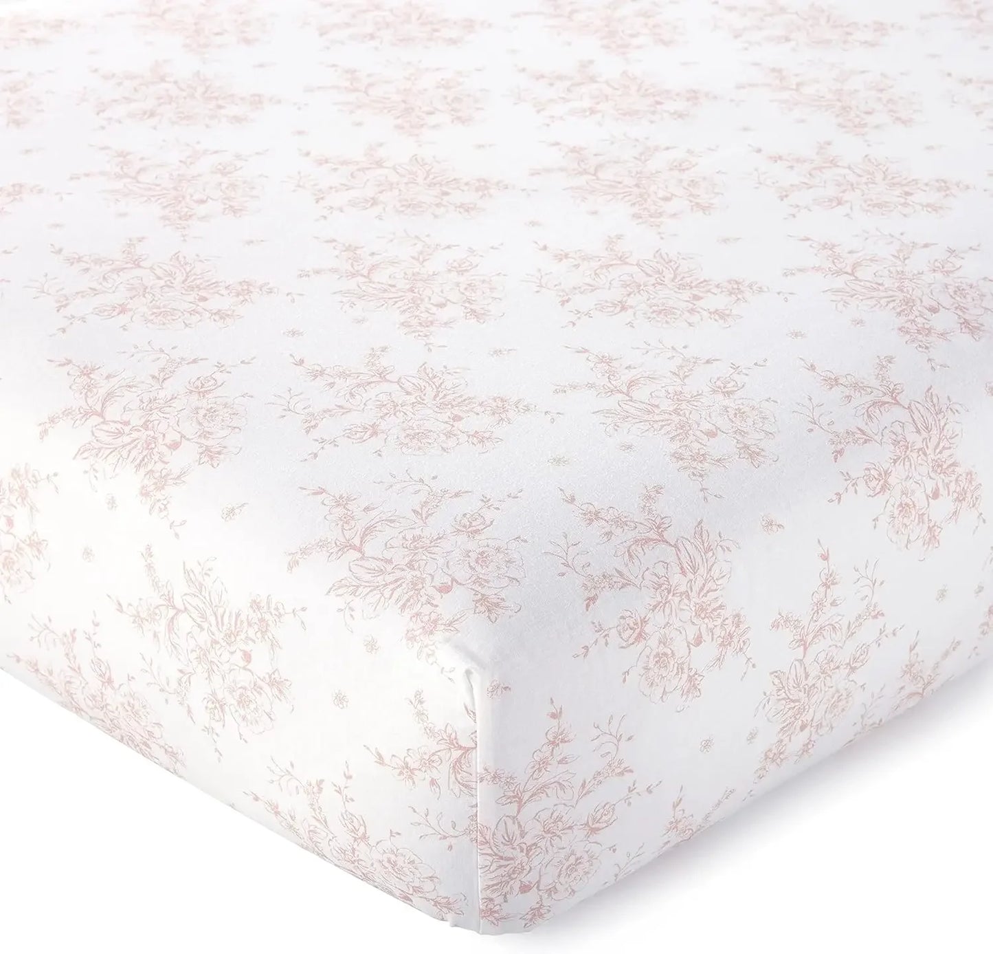 Baby Crib Bed Set Blush Velvet