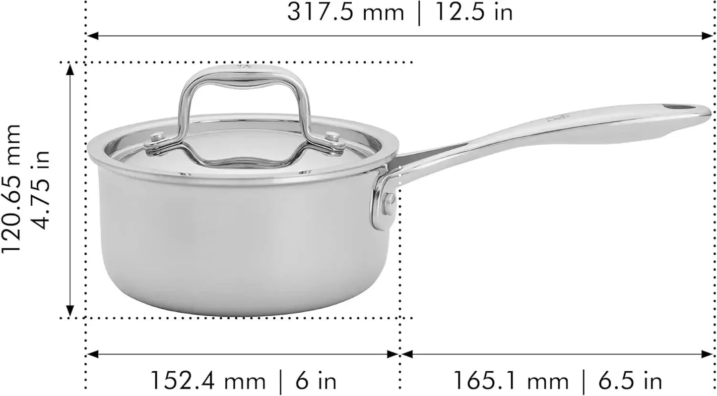 Clad Impulse 10-pc 3-Ply Stainless Steel Set