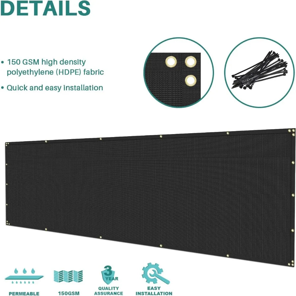 8'x300' Privacy Fence Screen Net Fencing