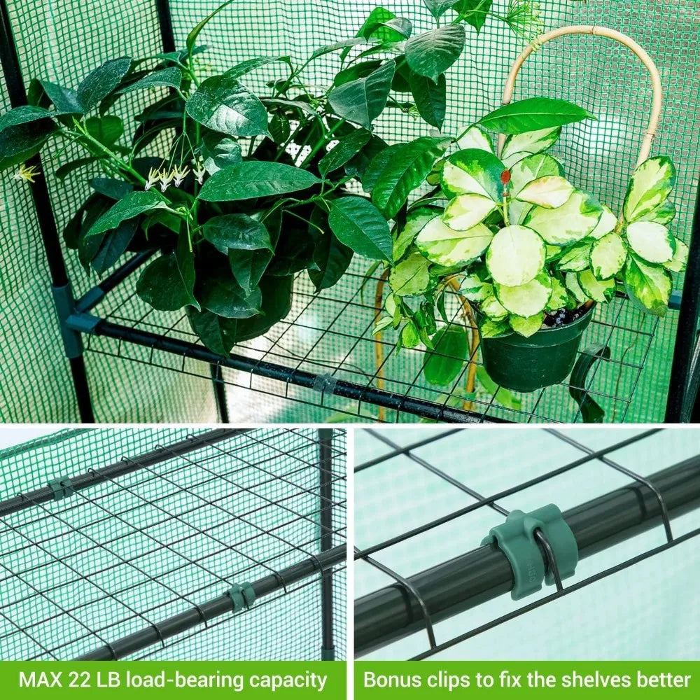 Heavy Duty Greenhouse with Screen Windows