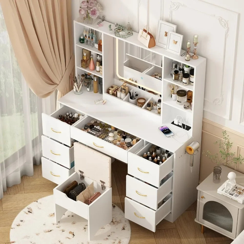 Air Dresser White Vanity Set