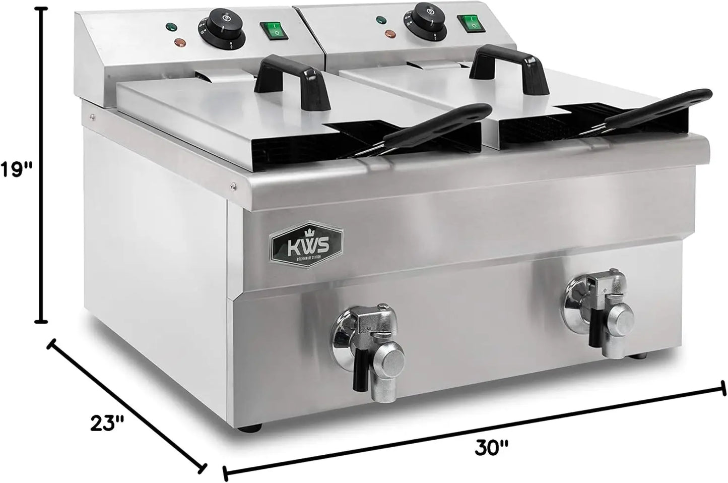 Commercial 3500W Electric Deep Fryer Stainless Steel