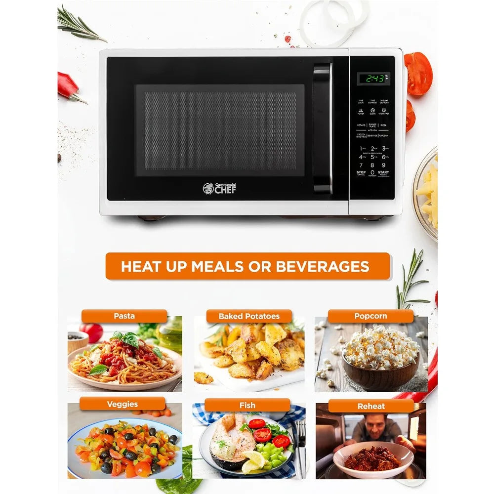 0.9 Cubic Foot Small Microwave with Grip Handle