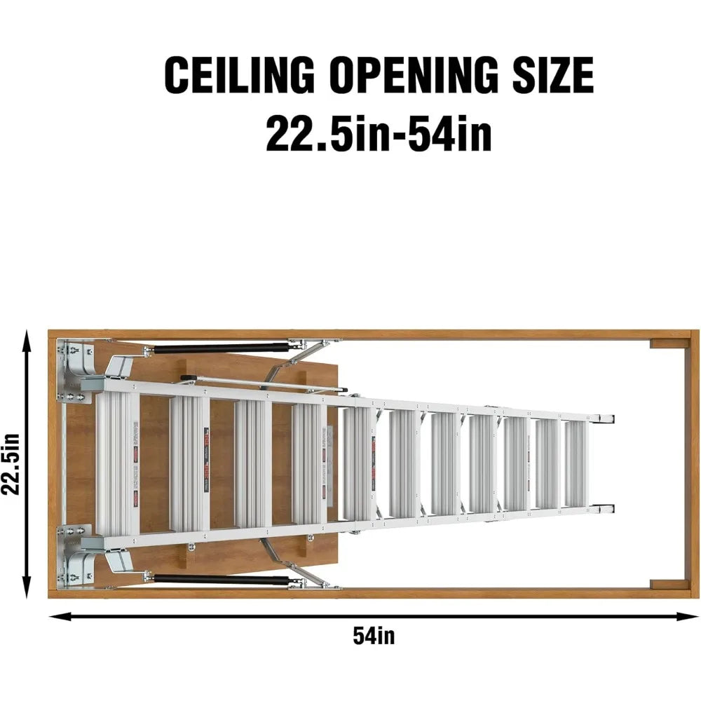 Aluminum Attic Ladder - Lightweight and Portable