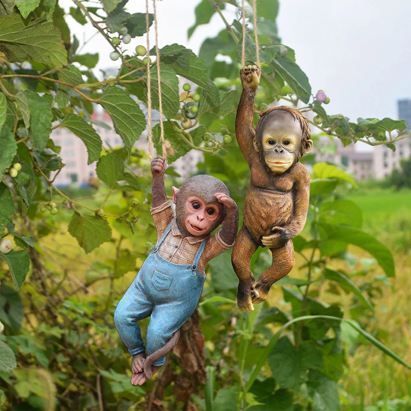 Resin Monkey Statue Hanging Ornaments