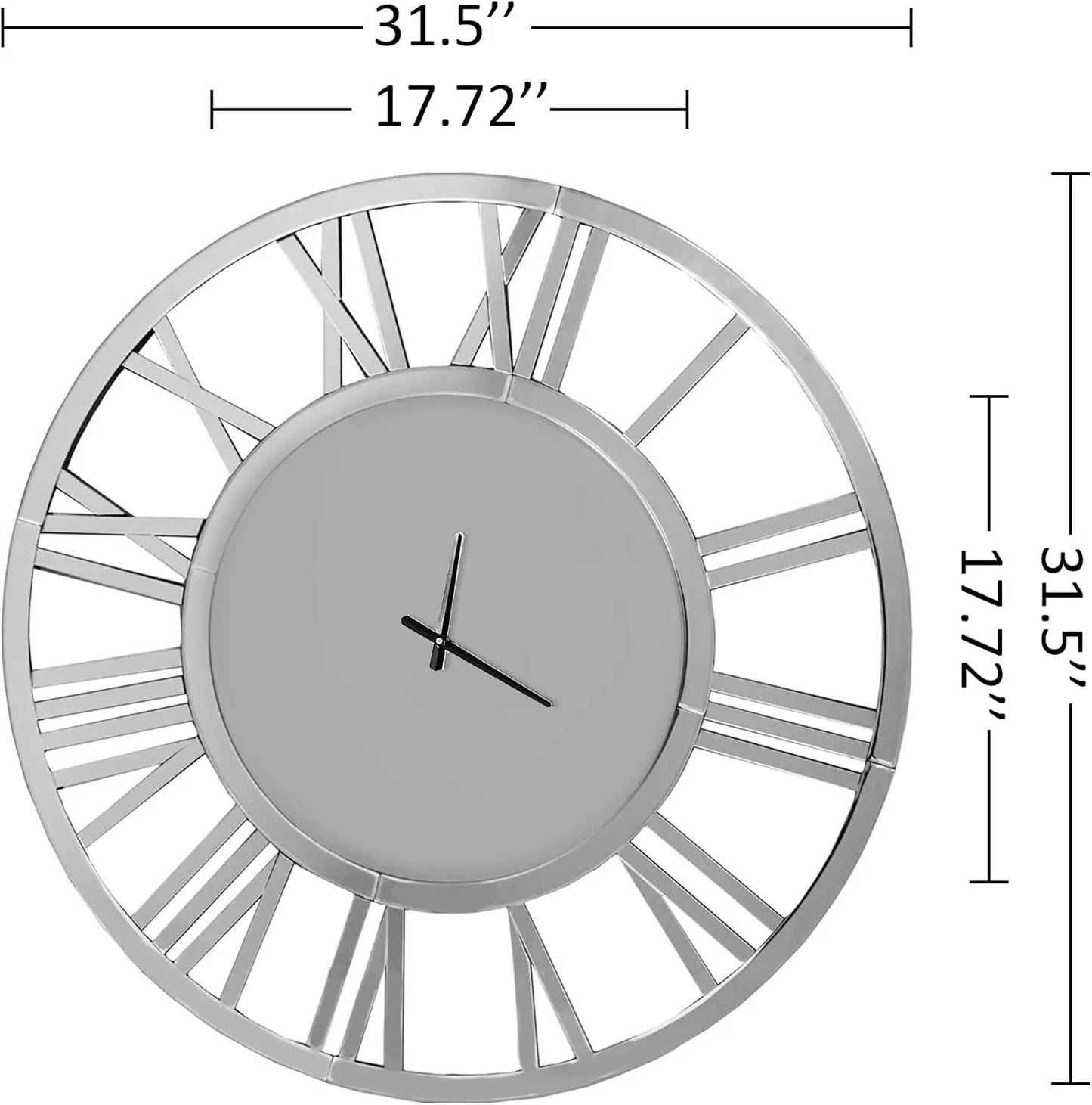 31.5" Large Modern Wall Clock