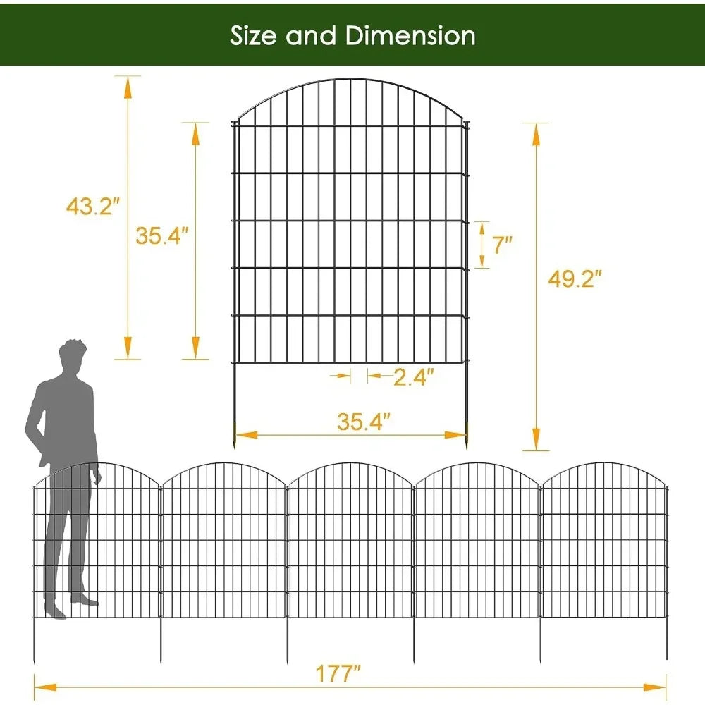 Decorative Metal Garden Fence