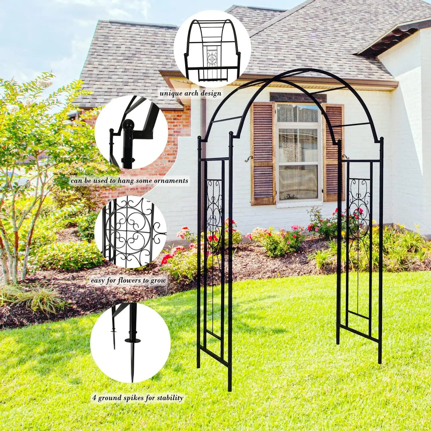 Metal Garden Heavy-Duty Arch