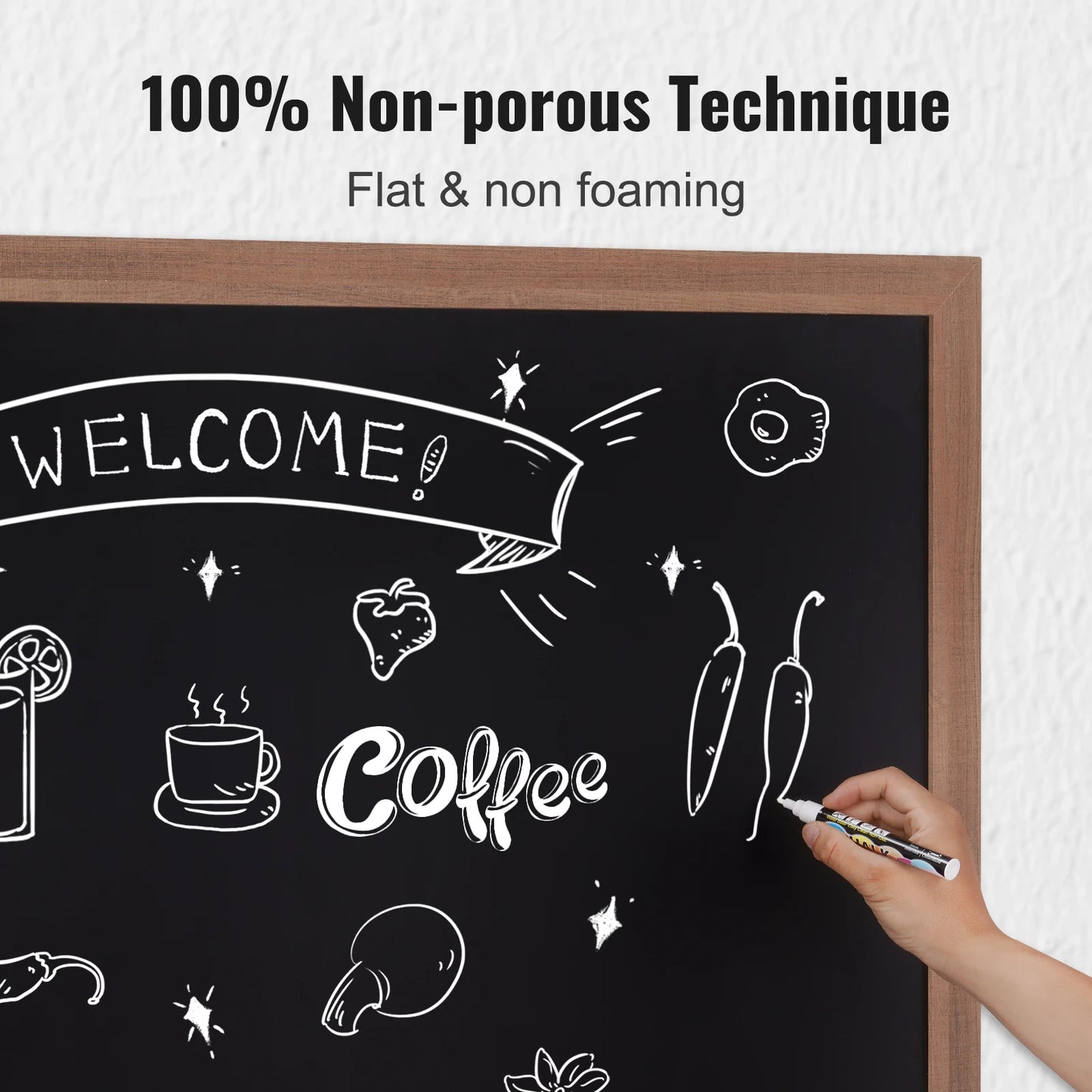 Magnetic Chalk Board Signs with Chalks & Eraser