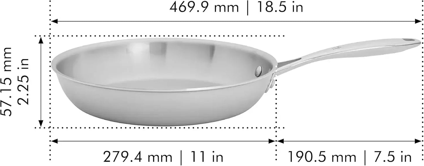 Clad Impulse 10-pc 3-Ply Stainless Steel Set