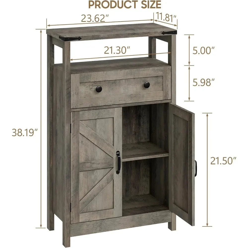 Farmhouse Storage Small Bathroom Cabinet