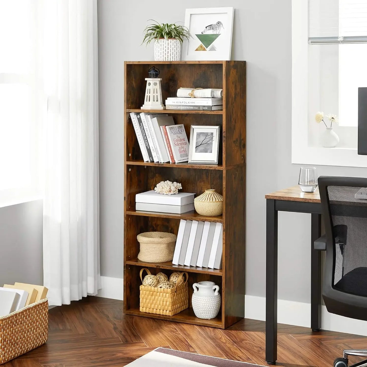 5-Tier Open Bookcase