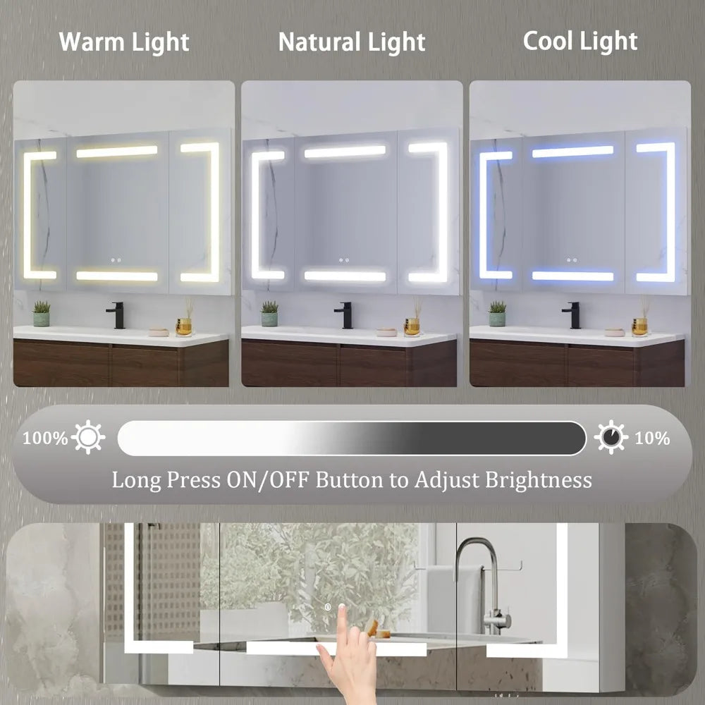 Medicine Cabinet With LED Mirror