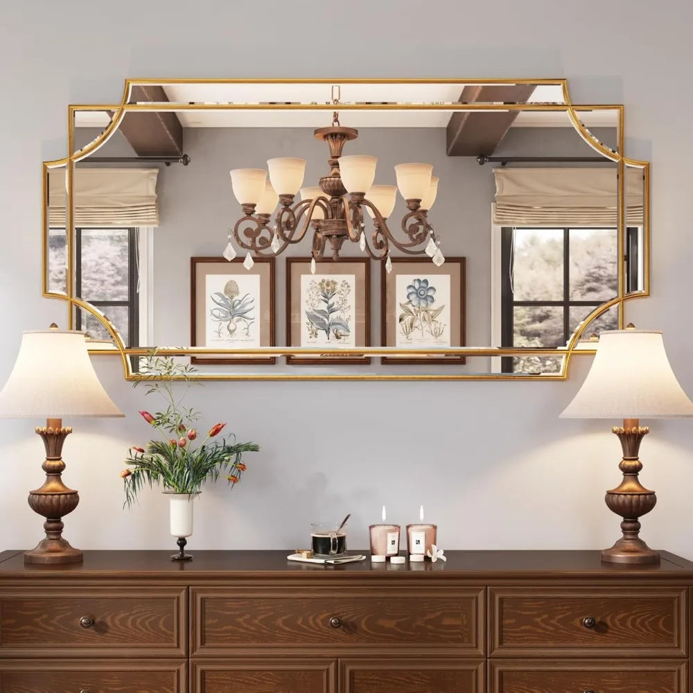 Large Gold Traditional Wall Mirror