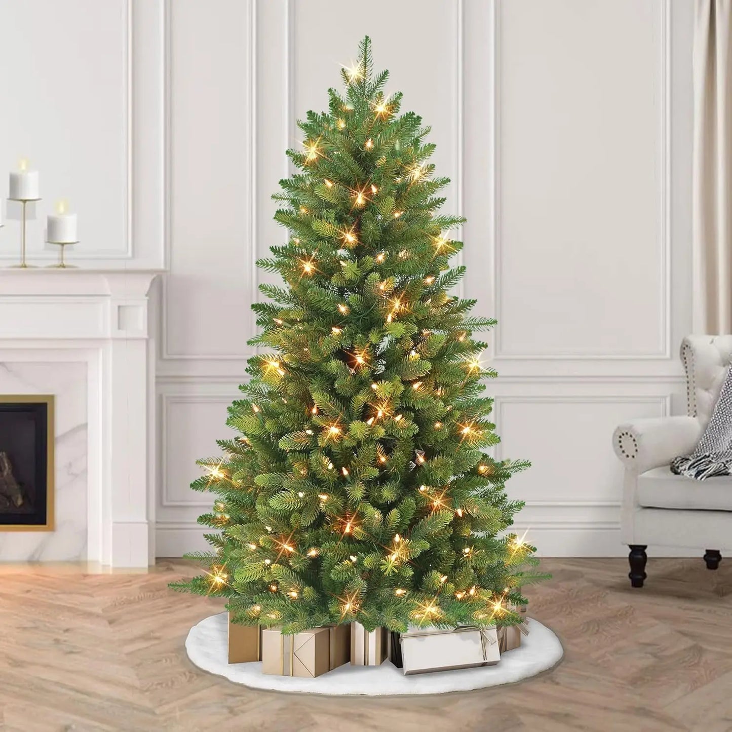 Pre-Lit 7.5' Slim Westford Spruce Artificial Tree