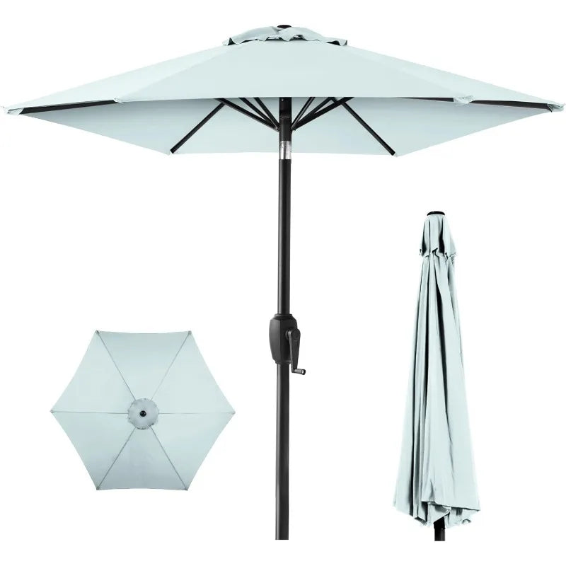 7.5ft Heavy-Duty Round Umbrella