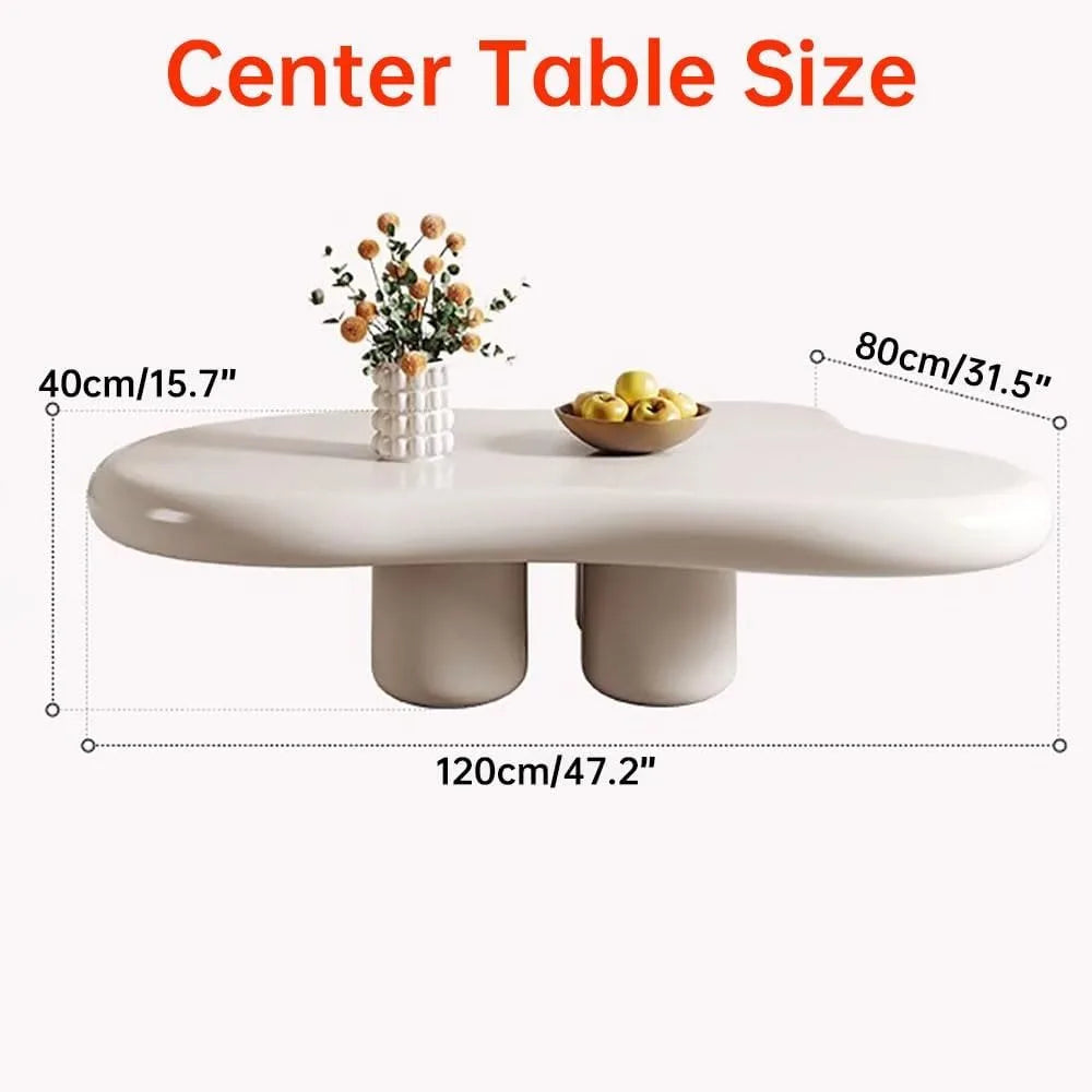 White Cloud Shaped Coffees Tables