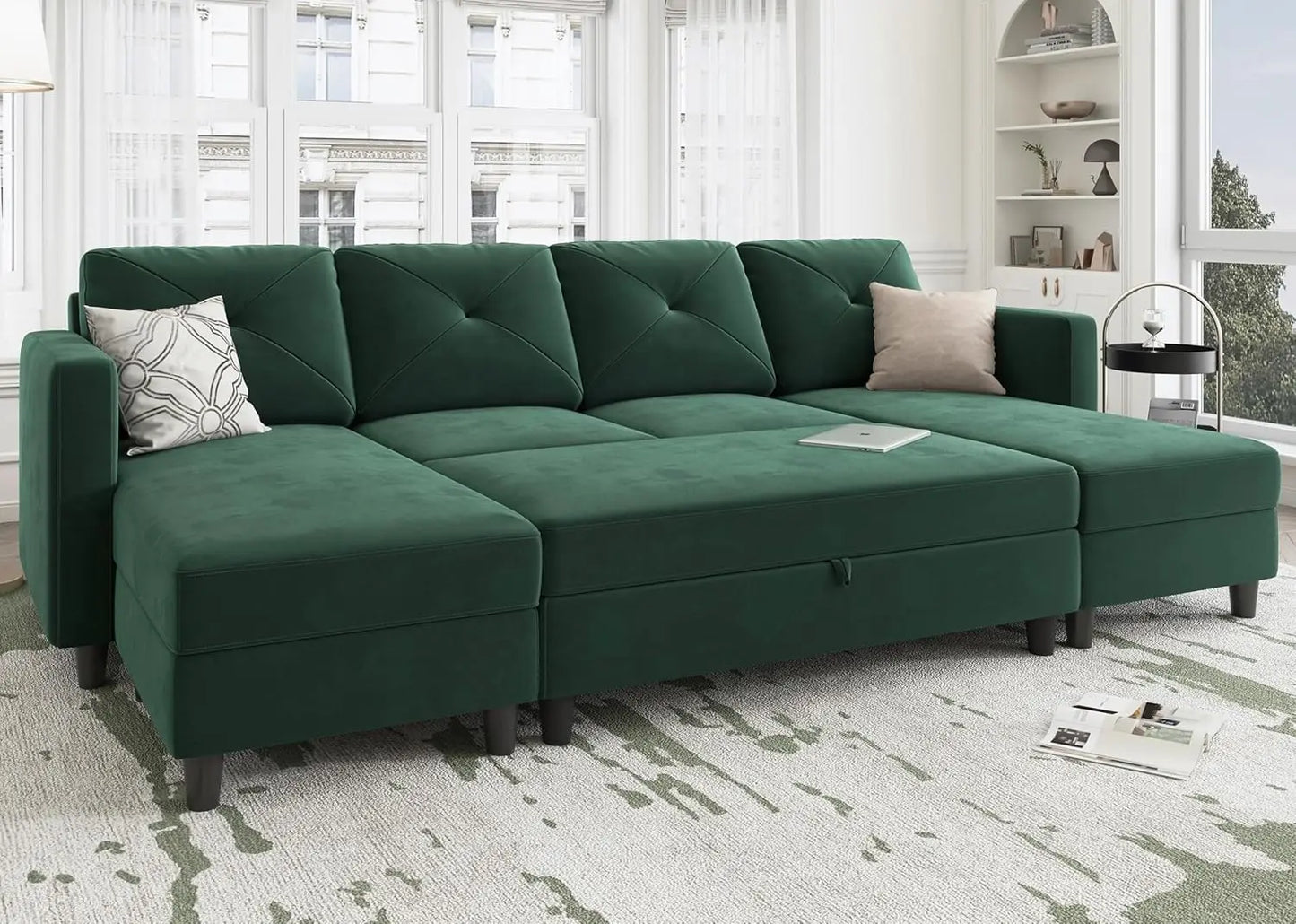 Sleeper Sectional Sofa Set