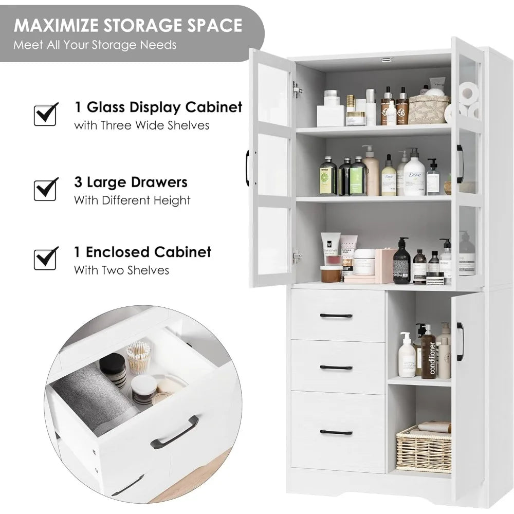 Bathroom Storage Linen Cabinet