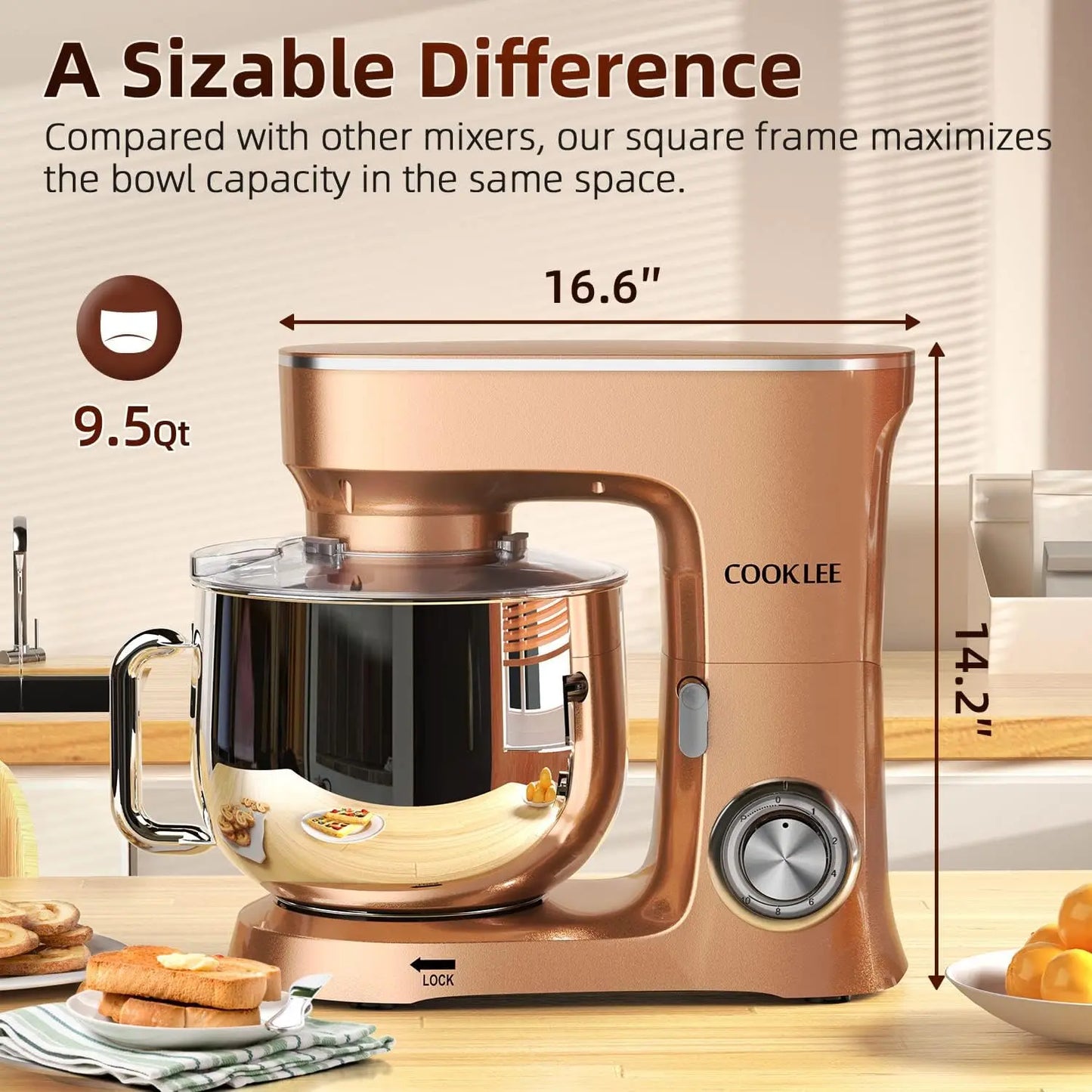 10-Speed Electric Kitchen Mixer