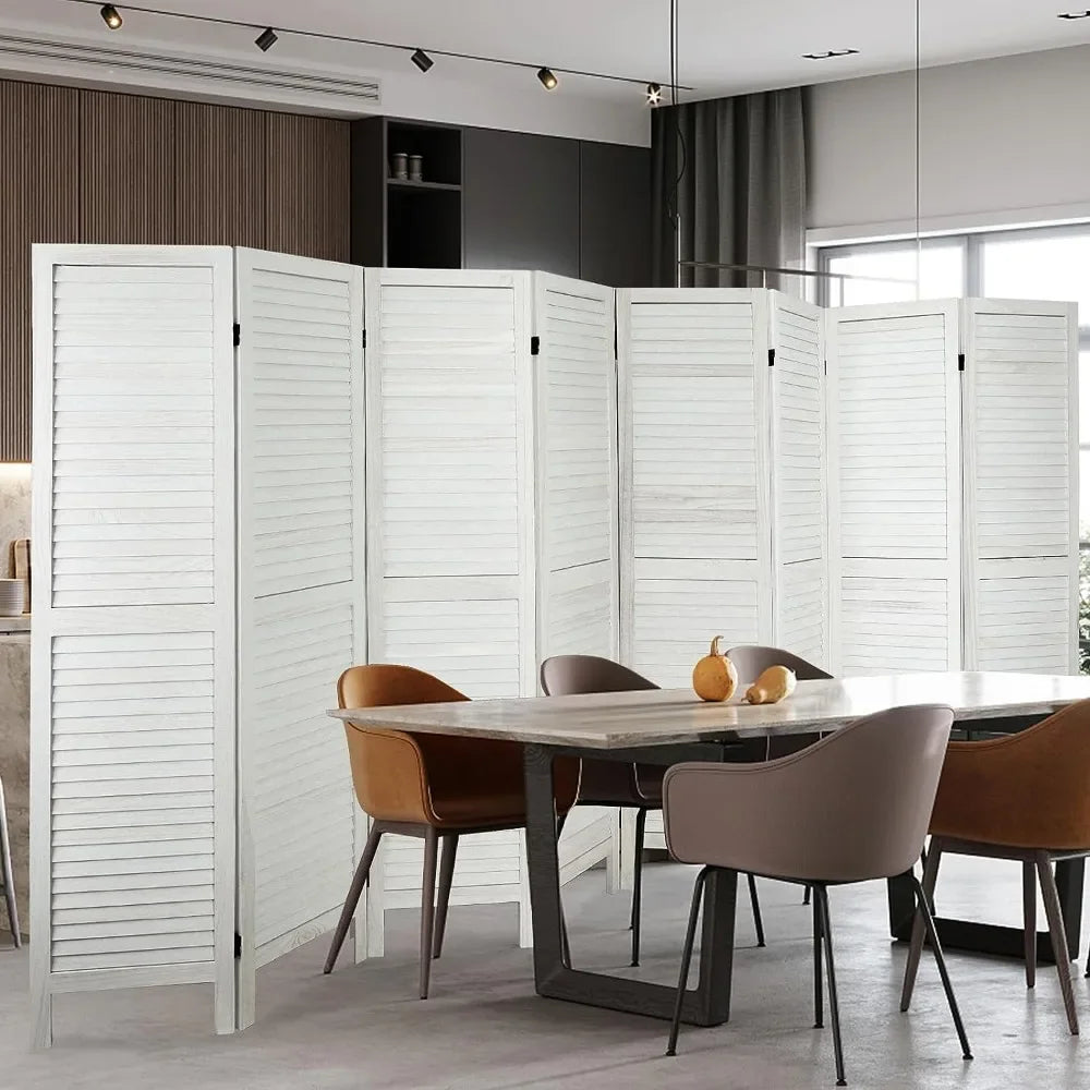 Freestanding Room Dividers, White