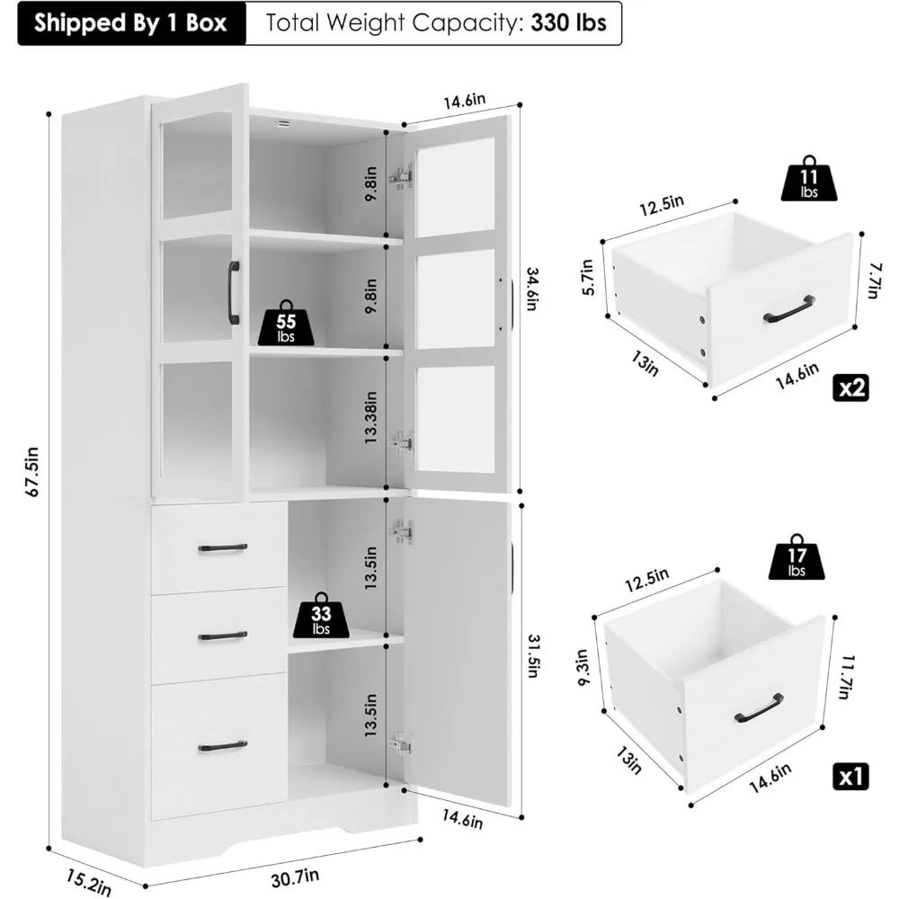 Bathroom Storage Linen Cabinet