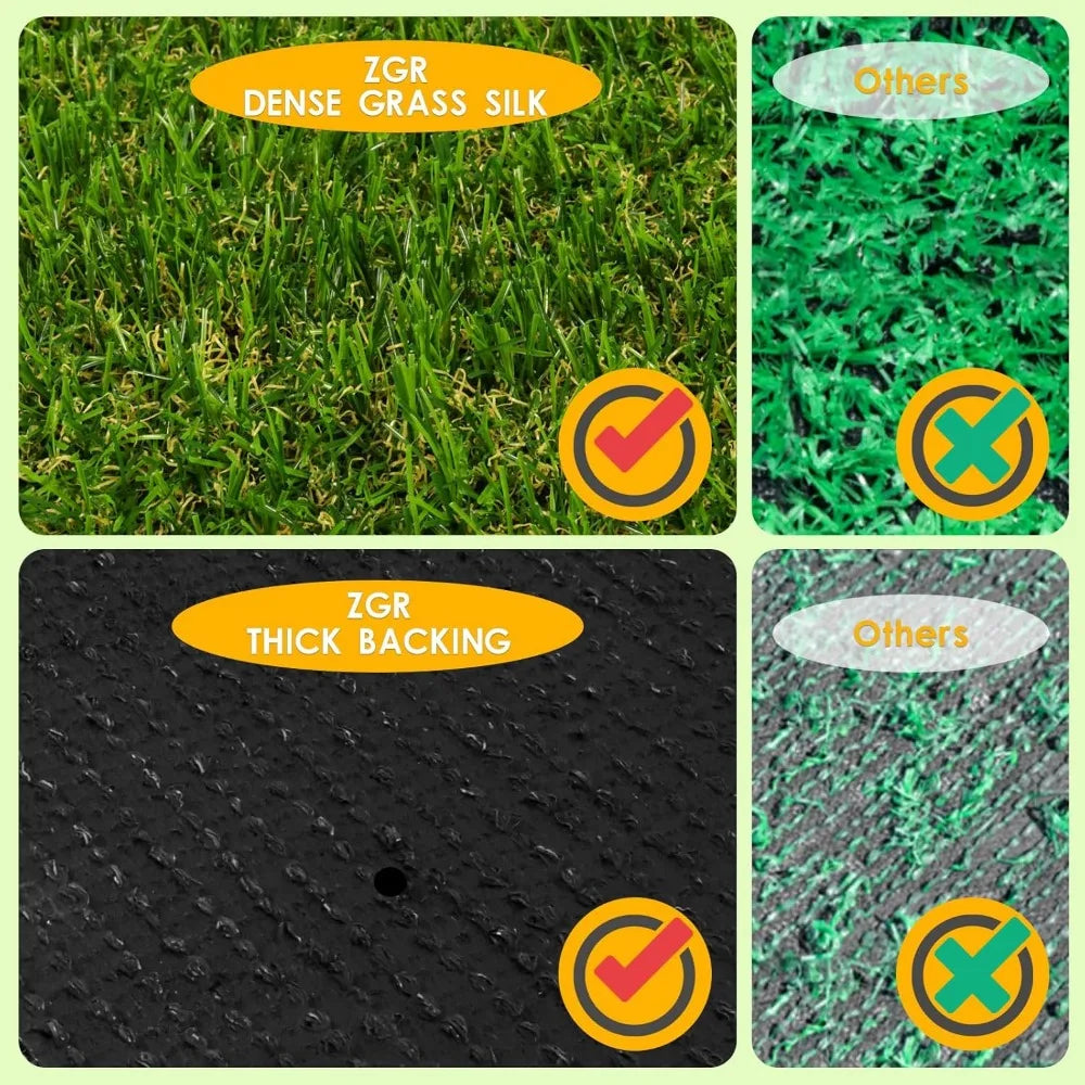 Realistic Artificial Grass Rug 10 FT X 12 FT Fake Turf