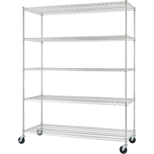 5-Tier Adjustable Wire Shelving