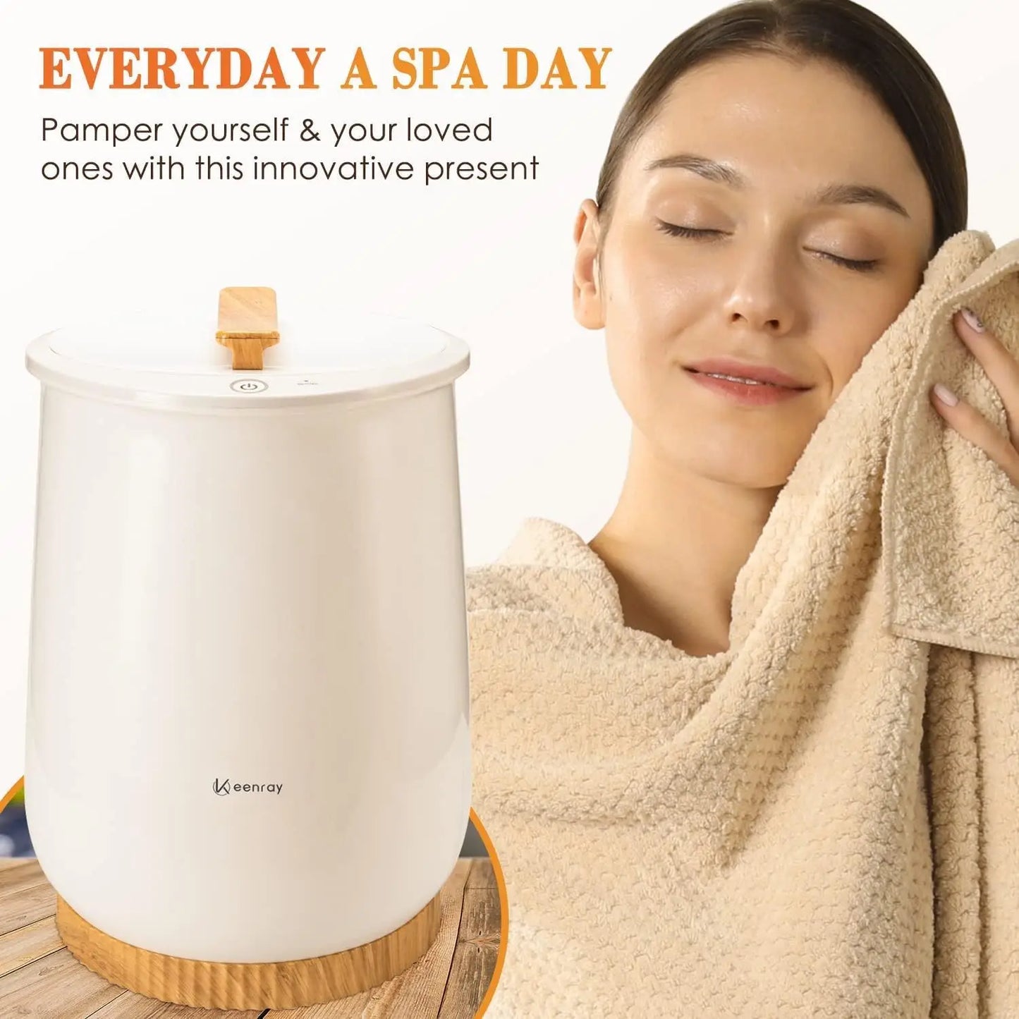 Luxury, Large Towel Warmer Bucket