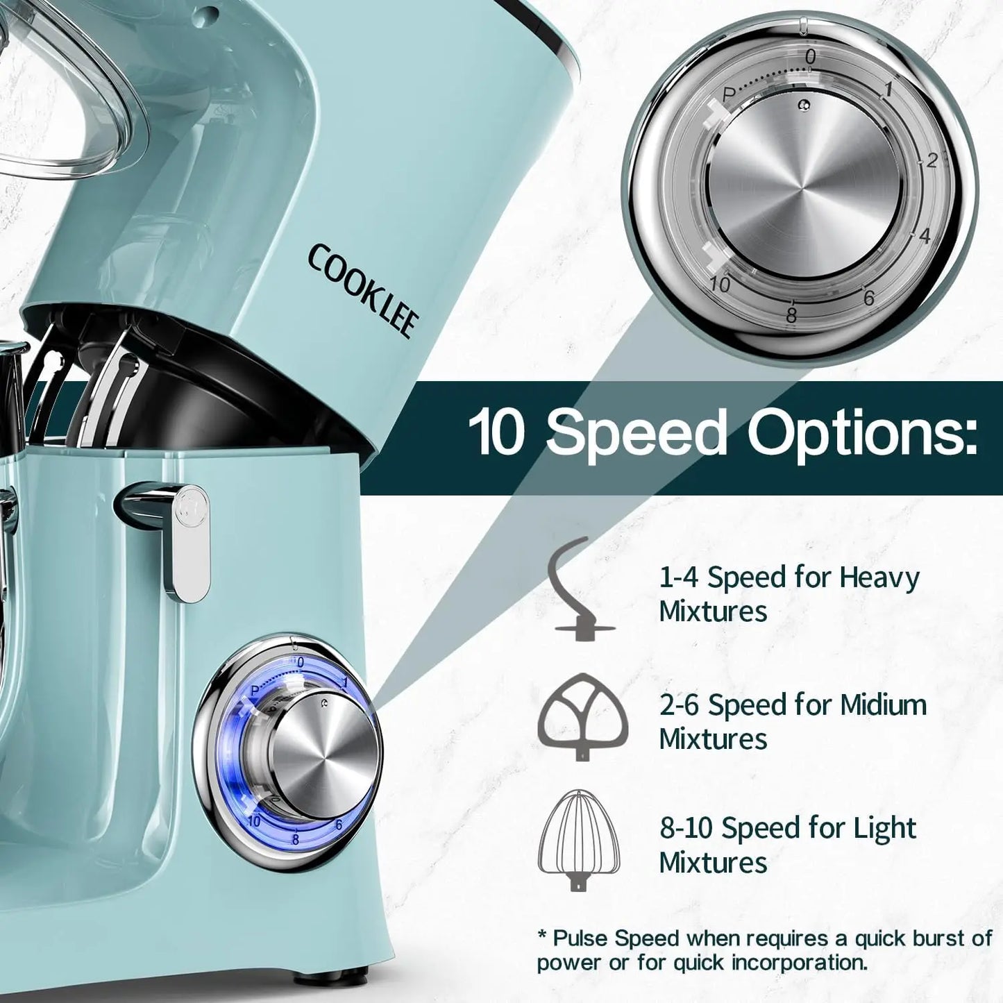 10-Speed Electric Kitchen Mixer