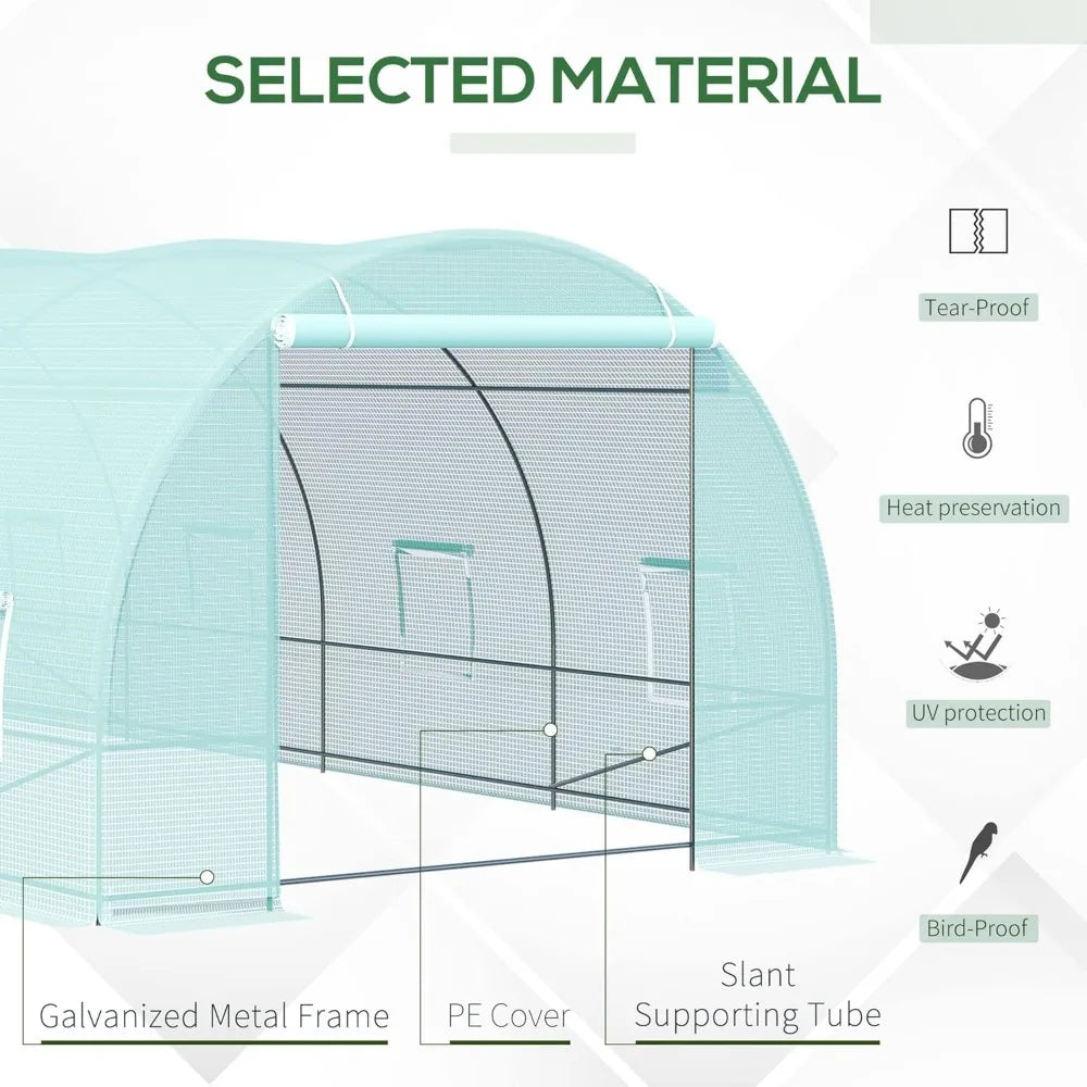 20' x 10' x 7' Walk-in Tunnel Garden Warm House