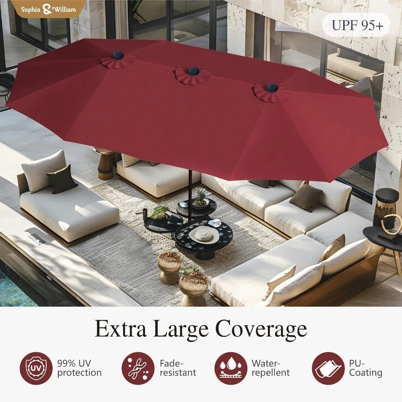 15 ft Extra Large Patio Umbrella