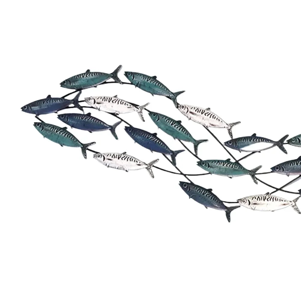 Coastal Metal Fish Wall Decor