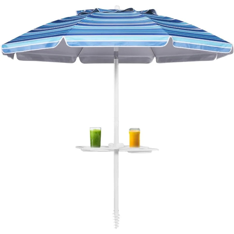 7ft Heavy Duty High Wind Beach Umbrella