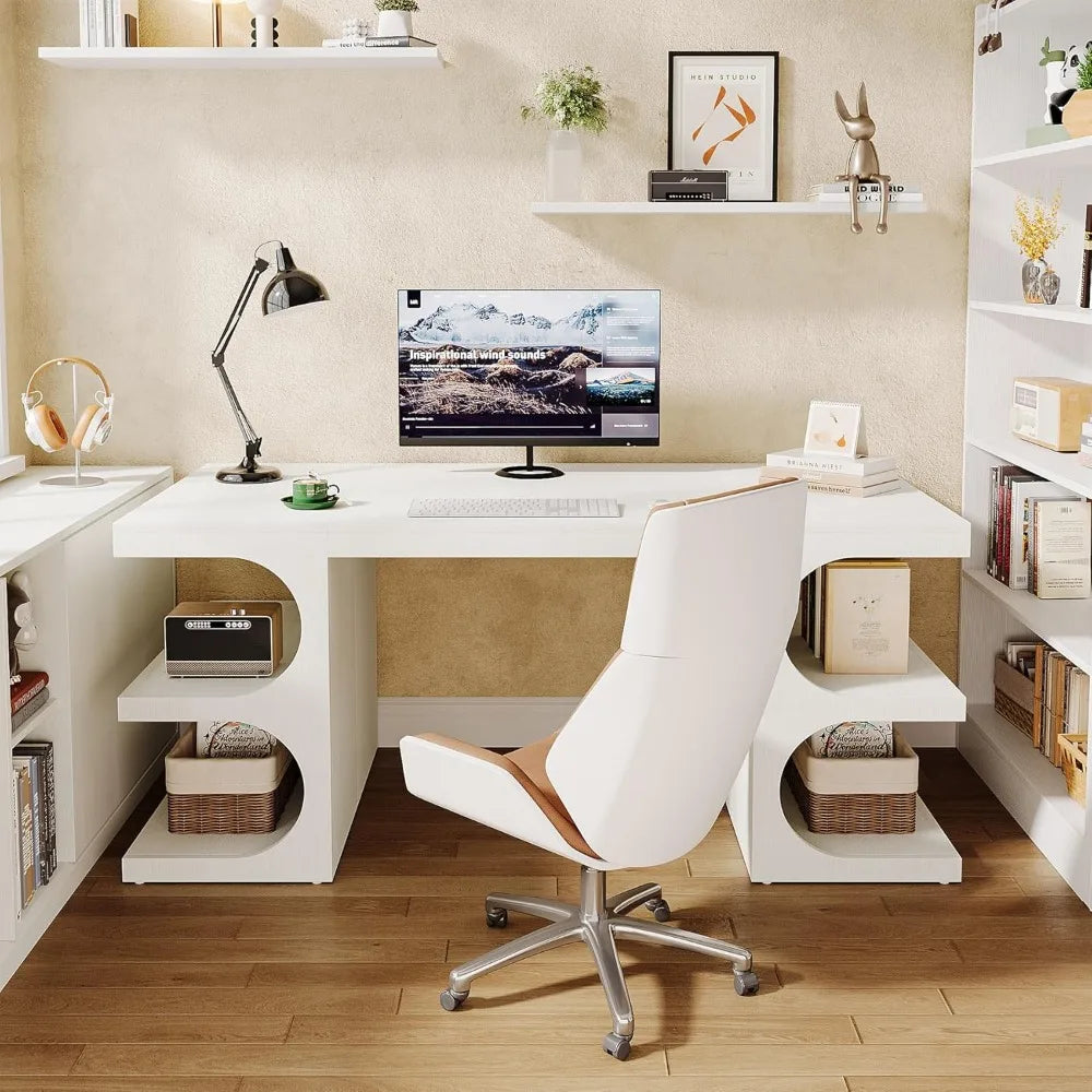 Executive Large Computer Desks with Storage