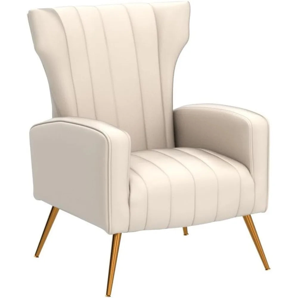 Modern Velvet Accent Chair With Plush Upholstery