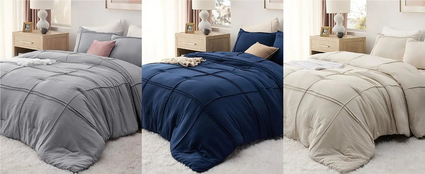 4 Pieces Soft Black Bedding Sets