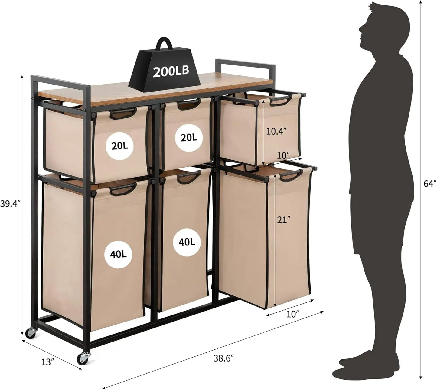 Basket Organizer Hampers for Laundry