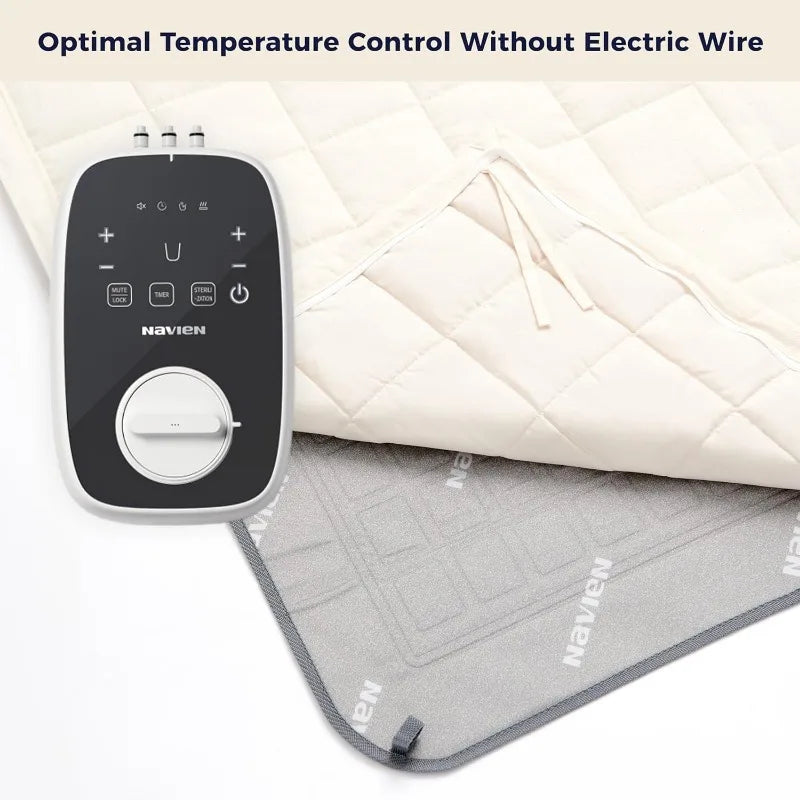 Queen–EMF-Free Water Heated Mattress Pad