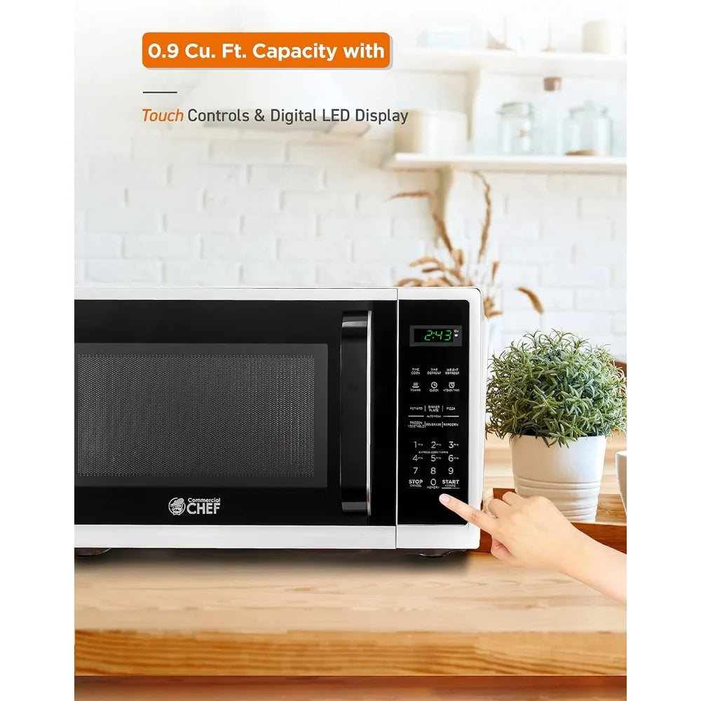 0.9 Cubic Foot Small Microwave with Grip Handle