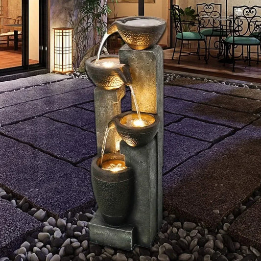 4-Story Outdoor Garden Fountain Decoration