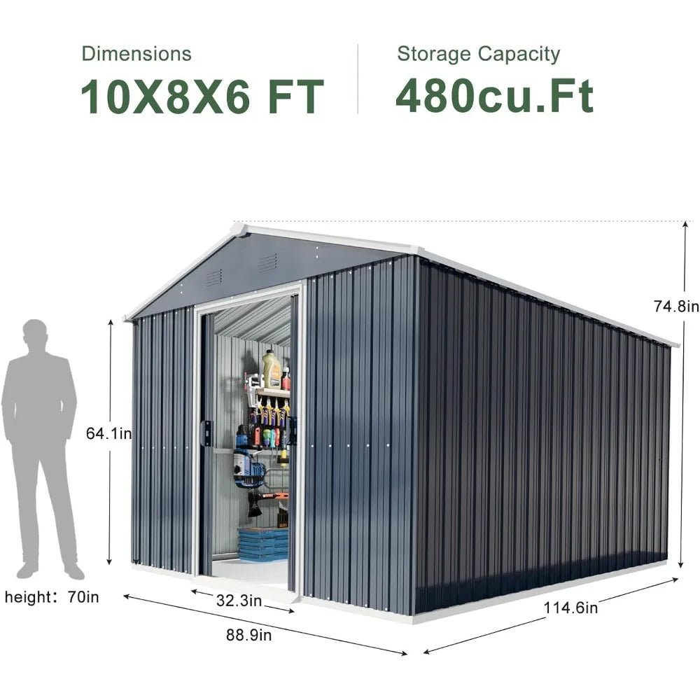 Utility Steel Tool Storage, Sliding Door